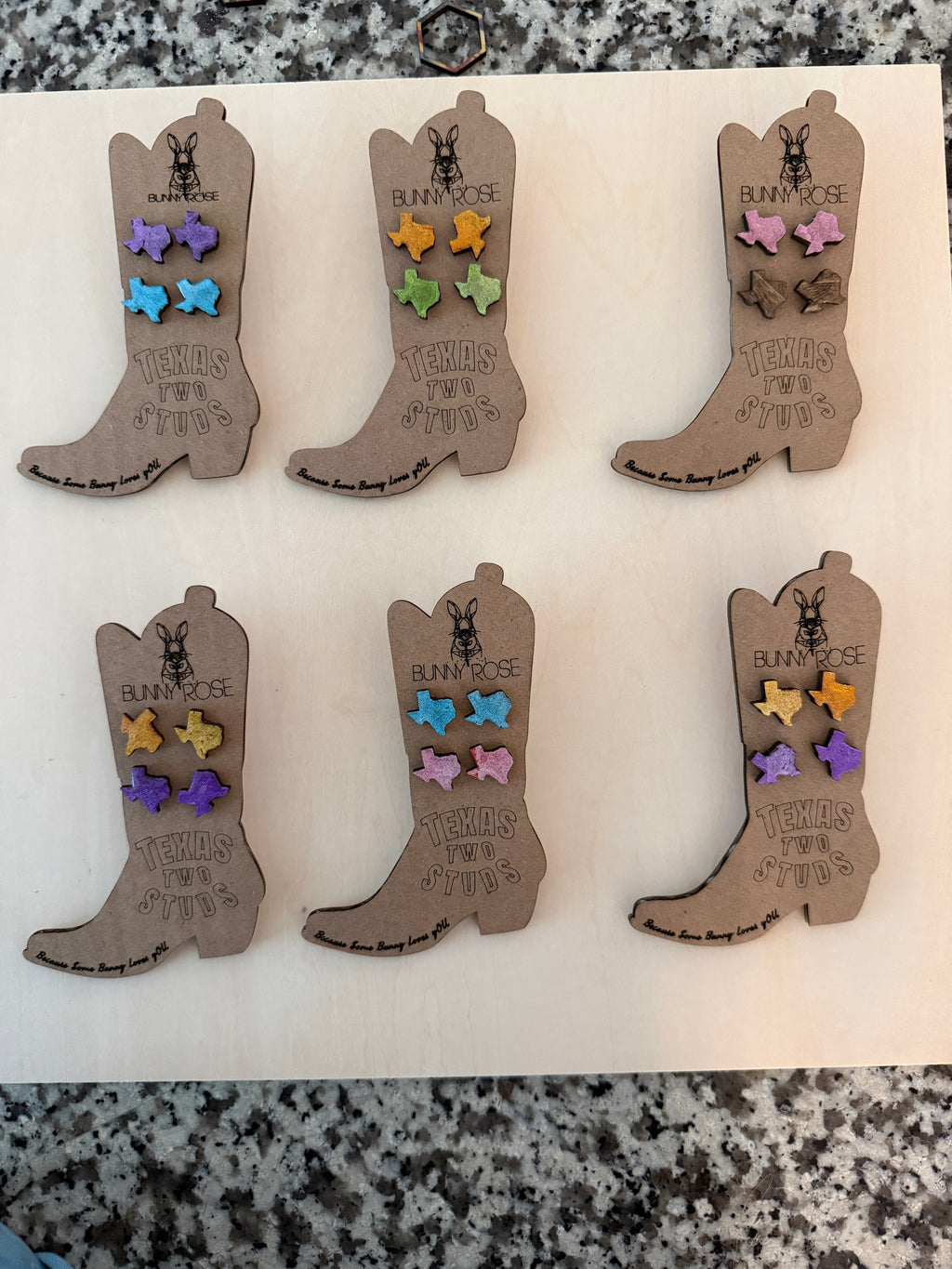 Studdies by Bunny Rose - Texas Two Studs 2 Pack Mystery Colors